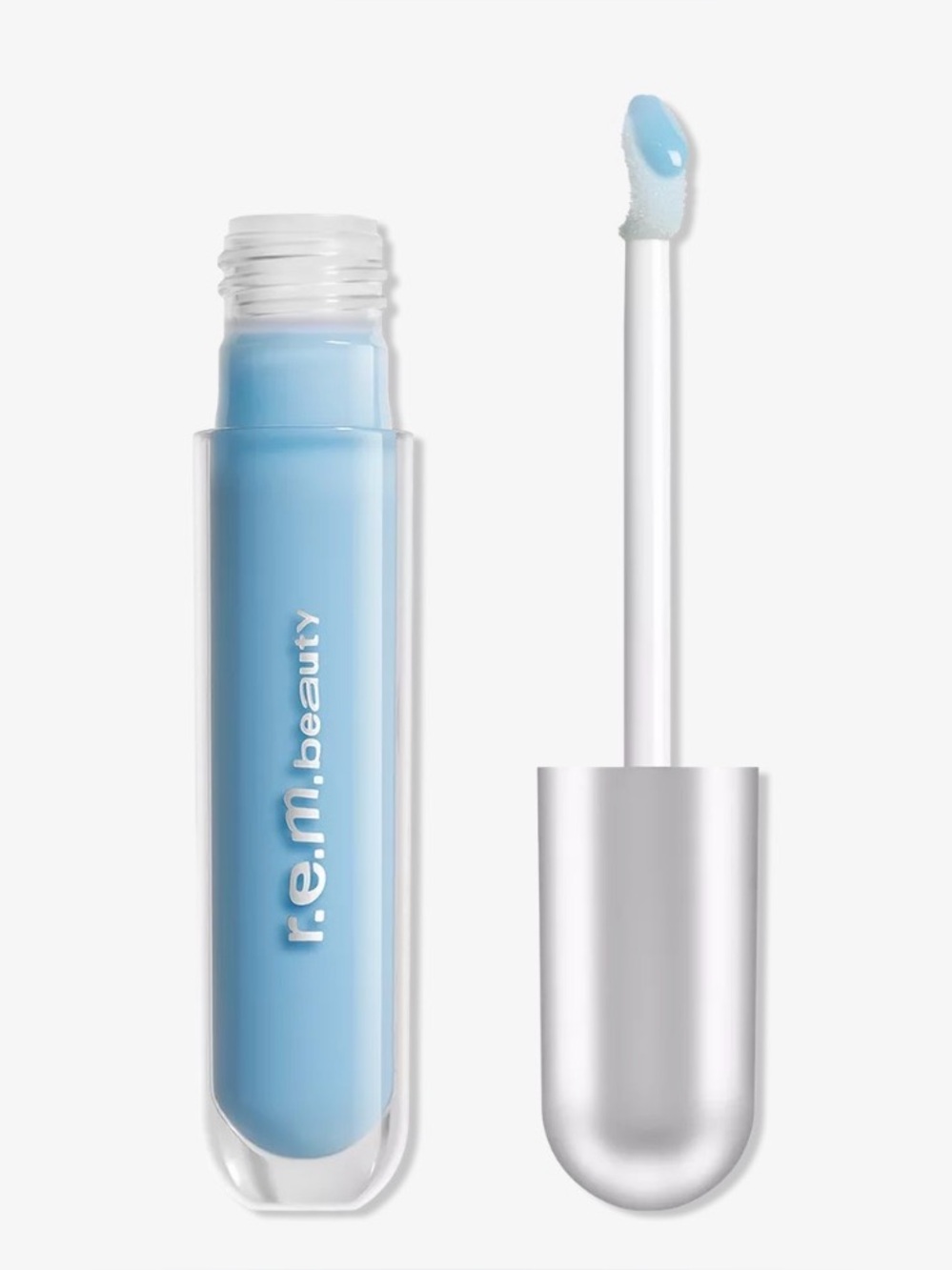 r.e.m. beauty Essential Drip Glossy Balm in Cotton Candy (light pink)